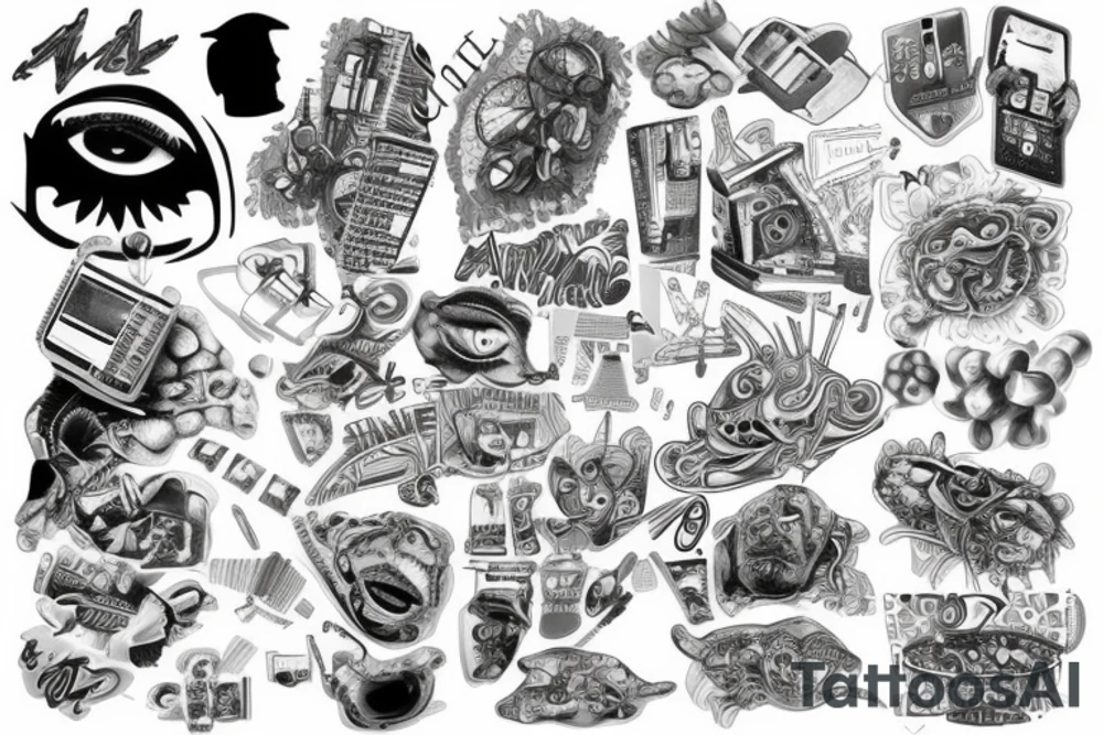 Microchip tattoo idea