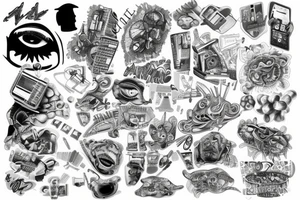 Microchip tattoo idea