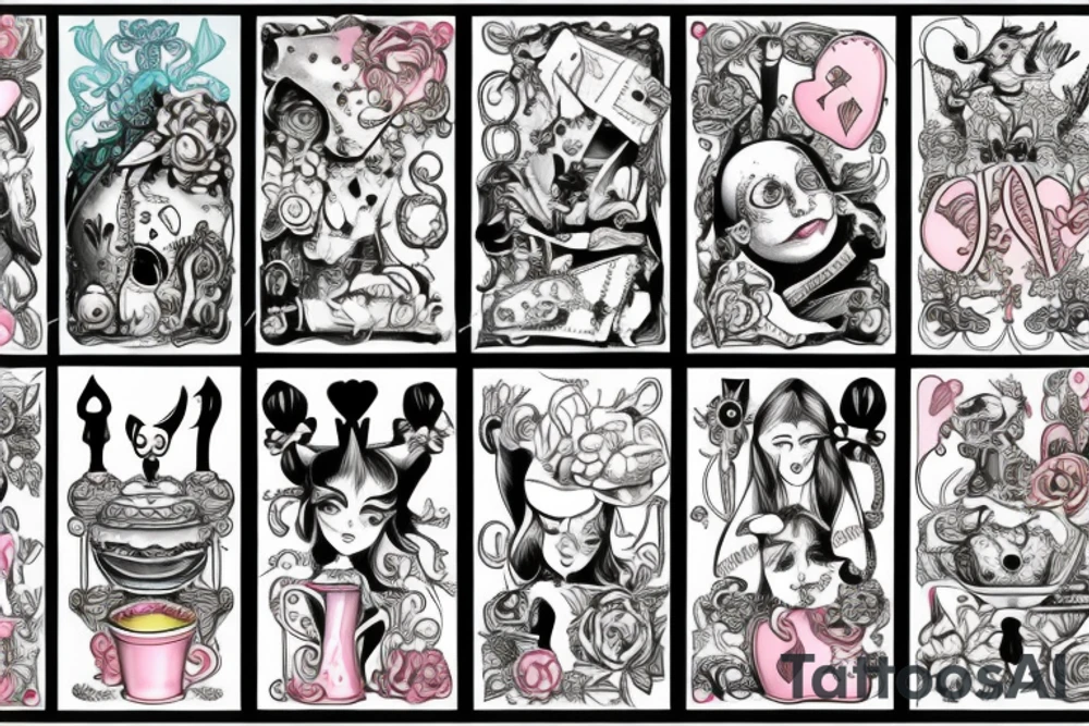 Alice in Wonderland tattoo idea