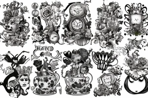 Alice in Wonderland tattoo idea