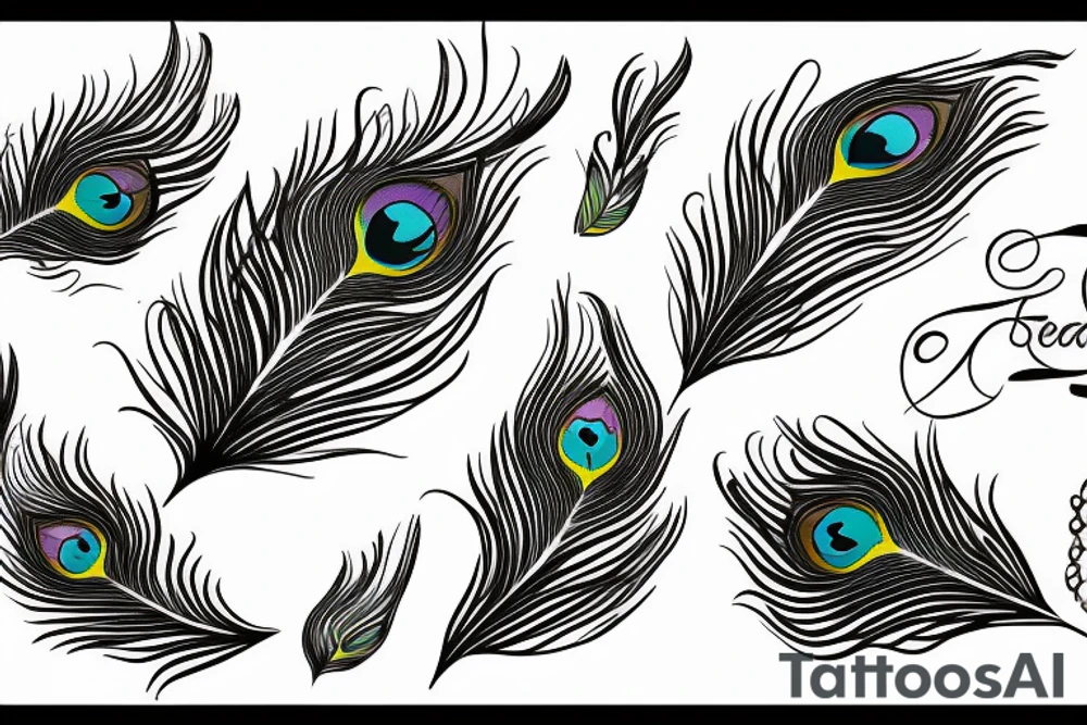 Peacock feather tattoo idea