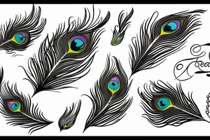 Peacock feather tattoo idea