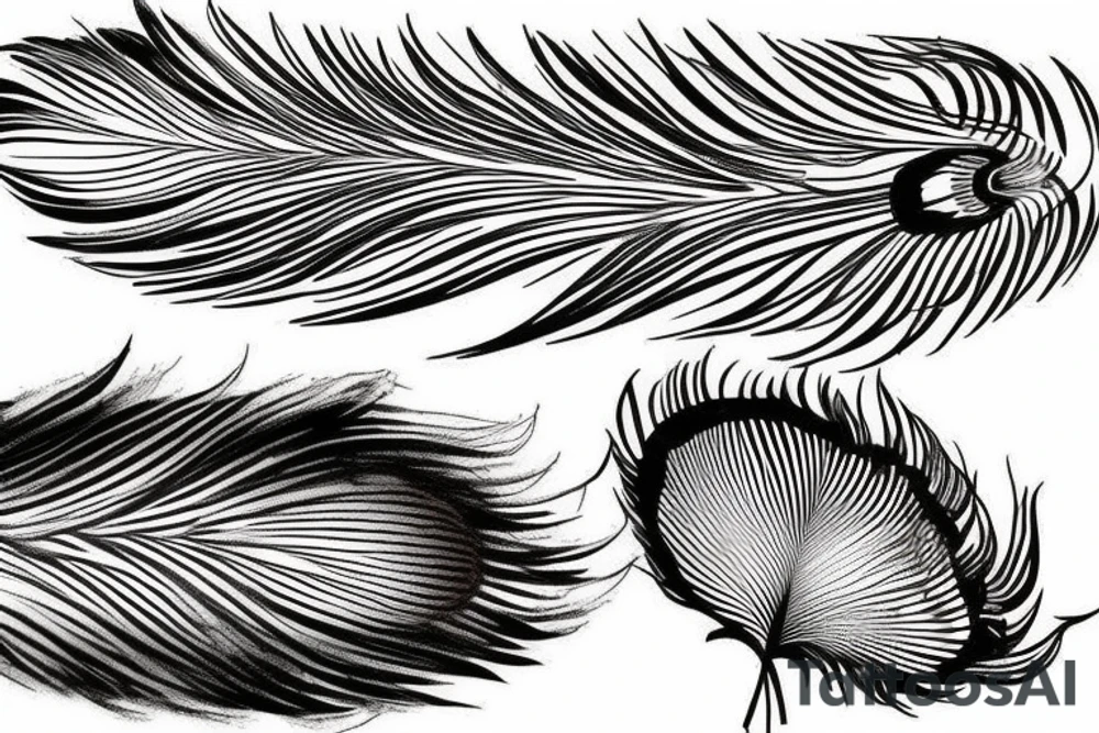 Peacock feather tattoo idea
