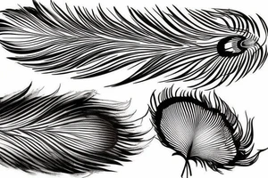 Peacock feather tattoo idea