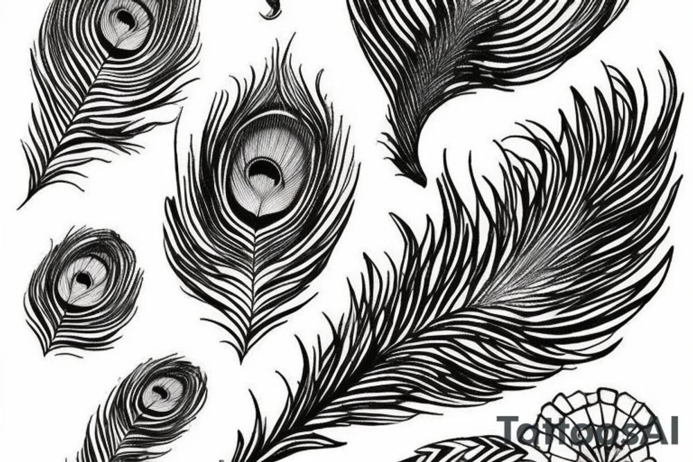 Peacock feather tattoo idea