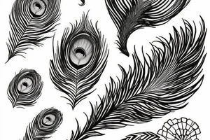 Peacock feather tattoo idea
