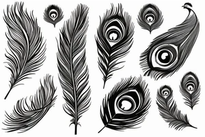 Peacock feather tattoo idea