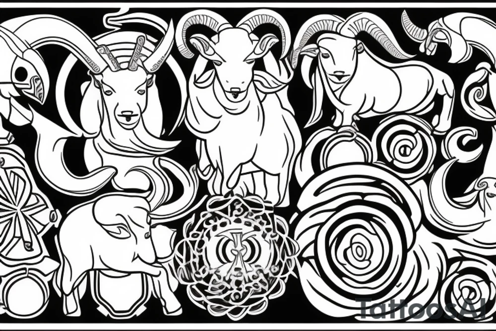 Ram aries tattoo idea
