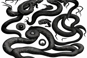 death eater mark with a bigger snake tattoo idea