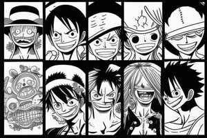 One piece manga panel tattoo idea