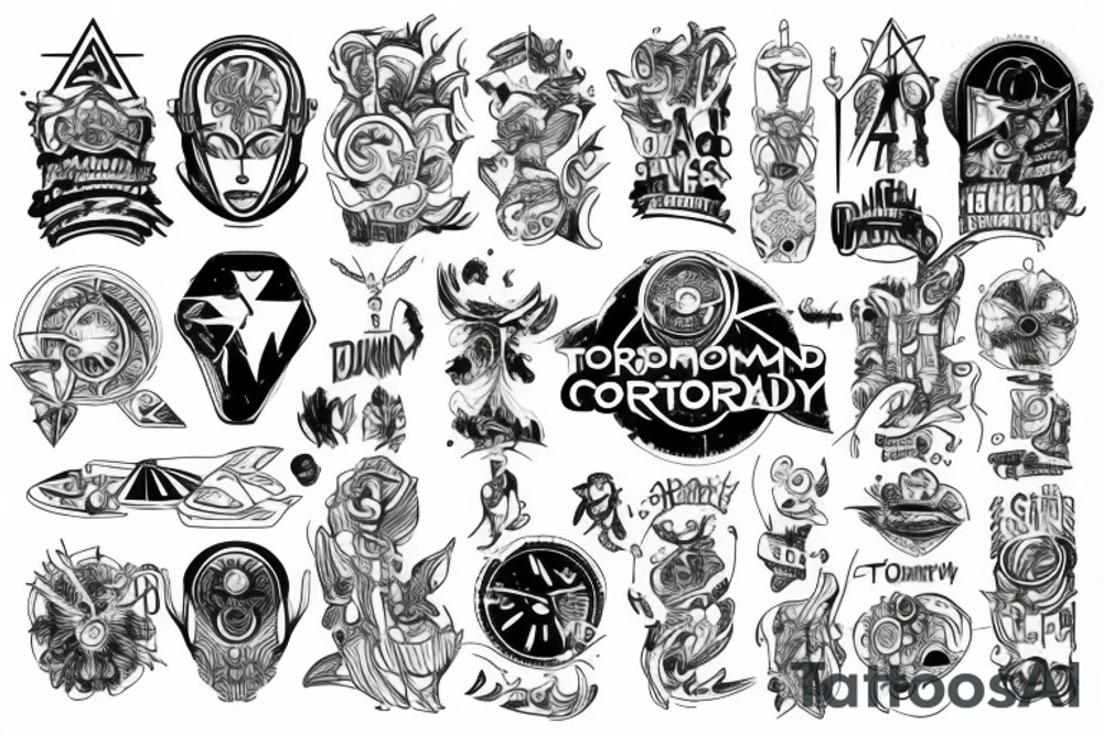 tomorrowland core stage 2022 tattoo idea