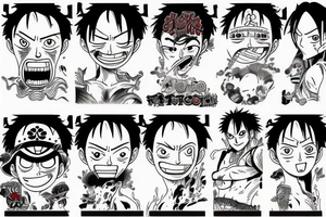 Luffy vs arlong tattoo idea