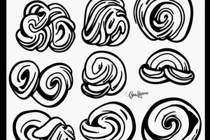 cinnamon bun cartoon girl tattoo idea