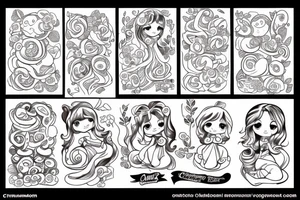 cinnamon bun cartoon girl tattoo idea