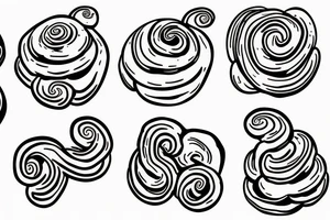 cinnamon bun cartoon tattoo idea
