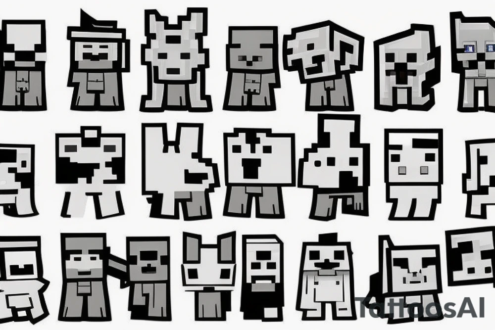 Minecraft tattoo idea