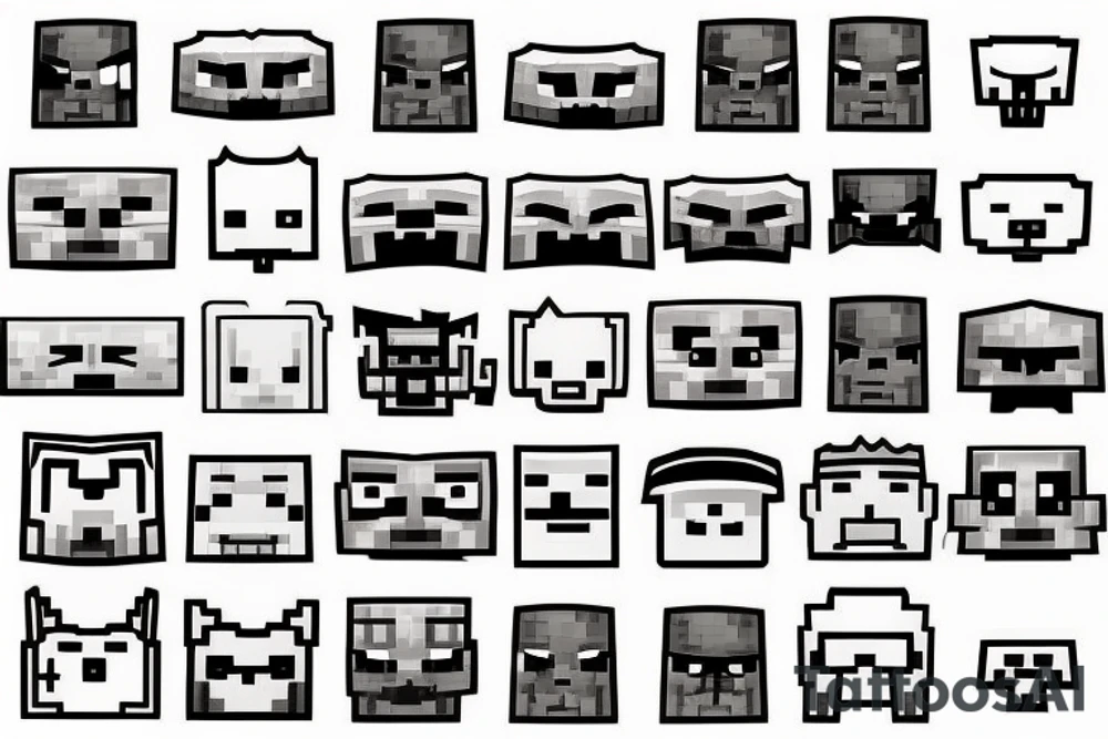 Minecraft tattoo idea