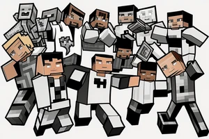 Minecraft soccer tattoo idea