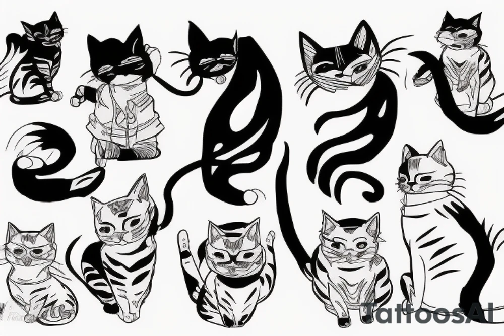 cat naruto tattoo idea