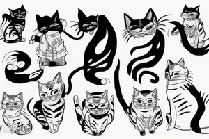 cat naruto tattoo idea