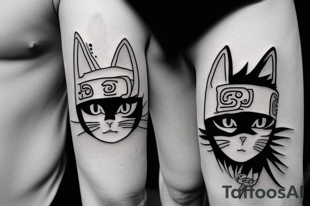 cat naruto tattoo idea