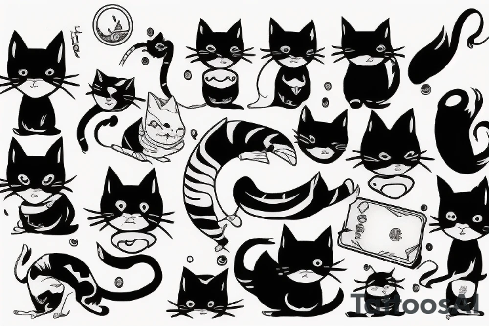 cat naruto tattoo idea