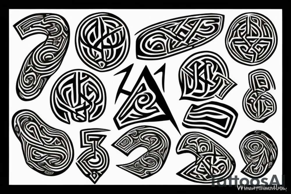 Dwarvish runes tattoo idea