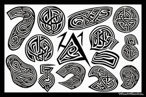 Dwarvish runes tattoo idea