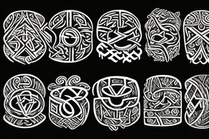 Dwarvish runes tattoo idea