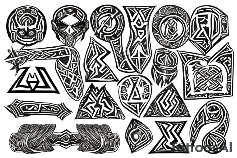 Dwarvish runes tattoo idea