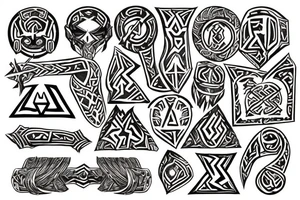 Dwarvish runes tattoo idea