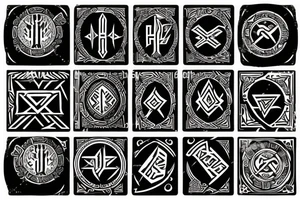 Dwarvish runes tattoo idea