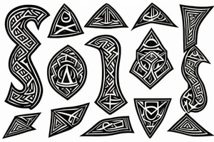 Dwarvish runes of spite tattoo idea