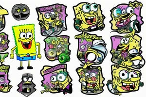 spongebob squarepants plankton "99% evil 1% hot gas" tattoo idea