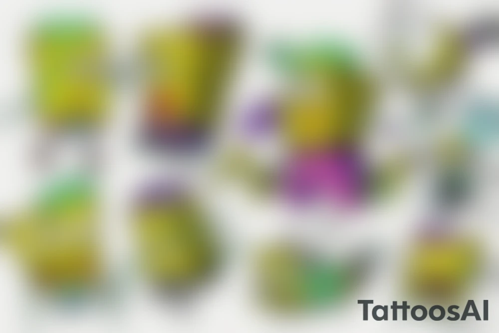 spongebob squarepants plankton "99% evil 1% hot gas" tattoo idea
