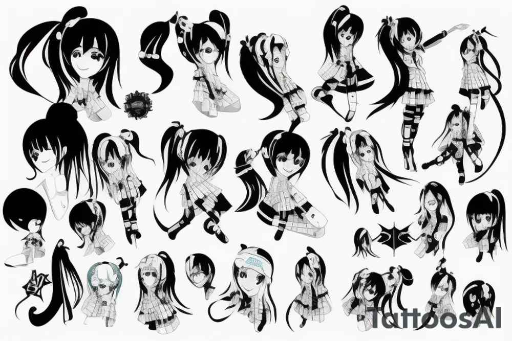 Hatsune Miku tattoo idea