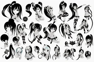 Hatsune Miku tattoo idea