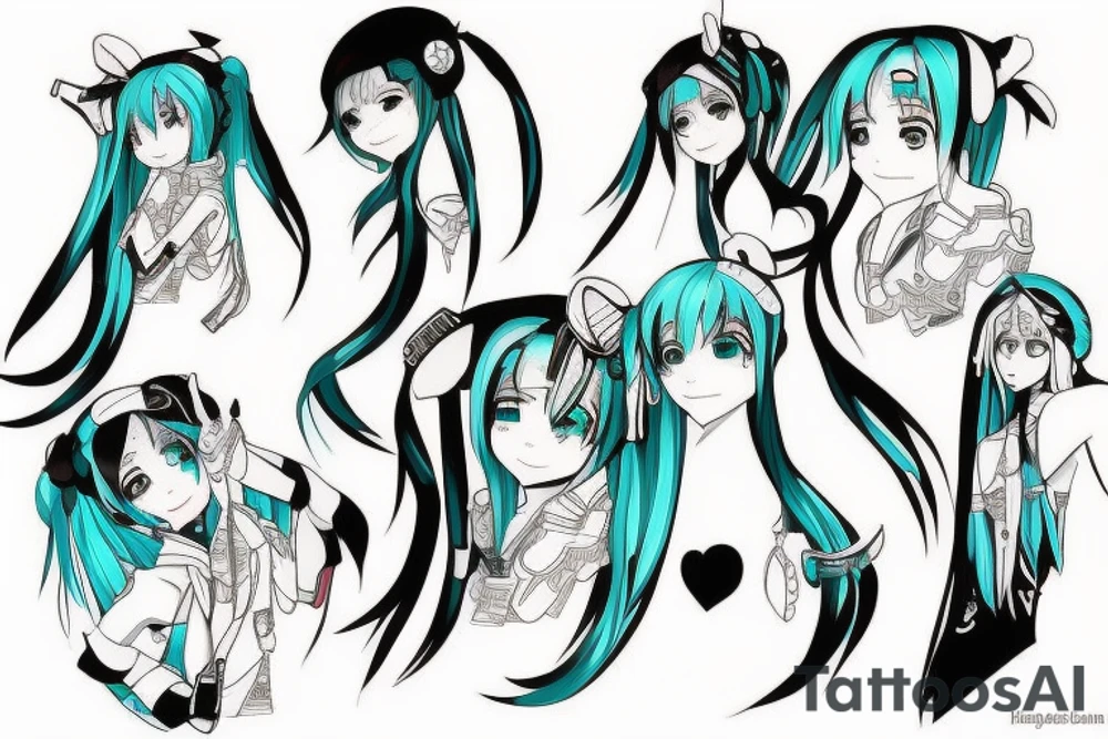 Hatsune Miku tattoo idea