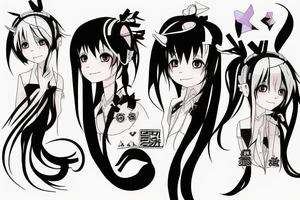 Hatsune Miku tattoo idea