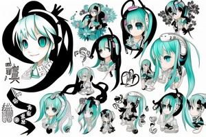 Hatsune Miku tattoo idea