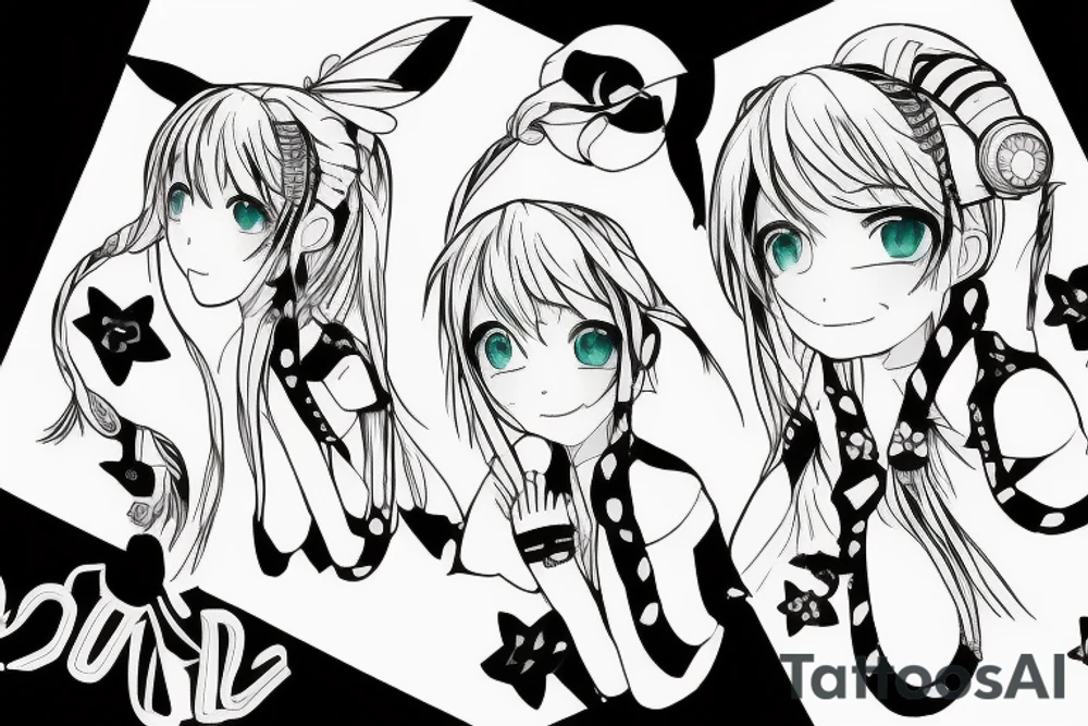 Hatsune Miku tattoo idea