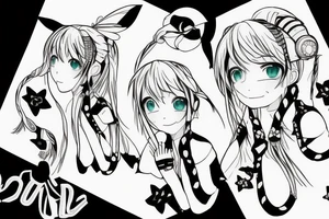 Hatsune Miku tattoo idea