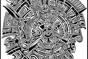 Mayan art tattoo idea