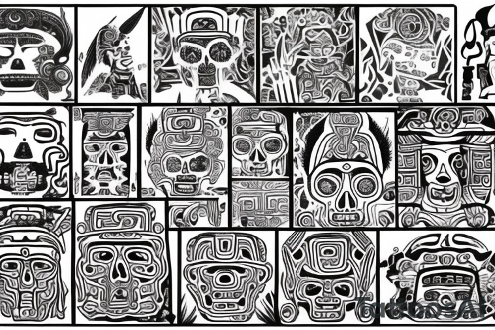 Mayan art tattoo idea