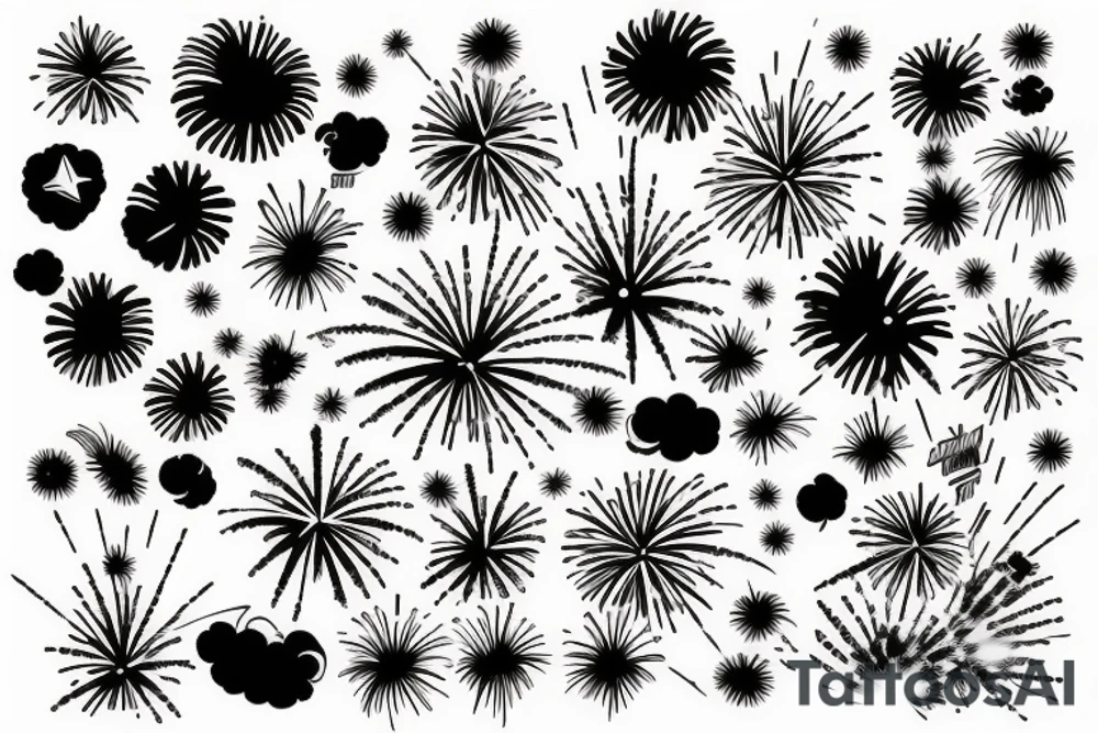 fireworks tattoo idea