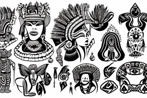 Inca art tattoo idea