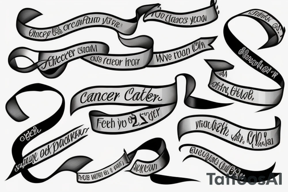 Cancer ribbon for mom who died from pancreatic cancer tattoo idea