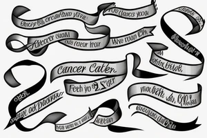 Cancer ribbon for mom who died from pancreatic cancer tattoo idea