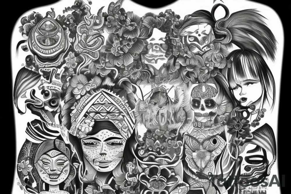 Peruvian art tattoo idea