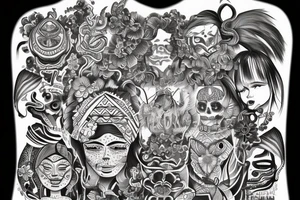Peruvian art tattoo idea